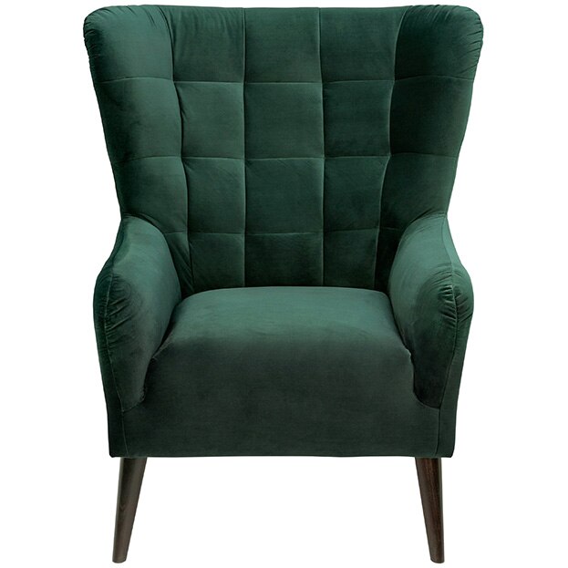Fotoliu Kring Molde, cadru curbat, 94x86x107 cm, culoare verde